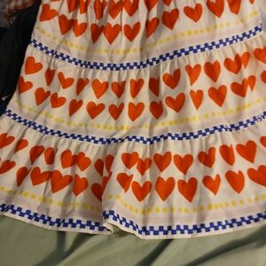 Charming Heart Print Skirt